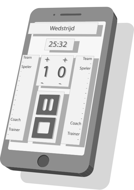 Leaguesy wedstrijd preview op telefoon